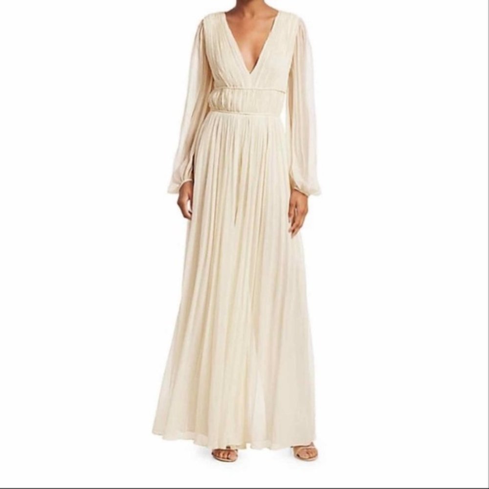 AMUR Robbie Wide Leg Silk Jumpsuit